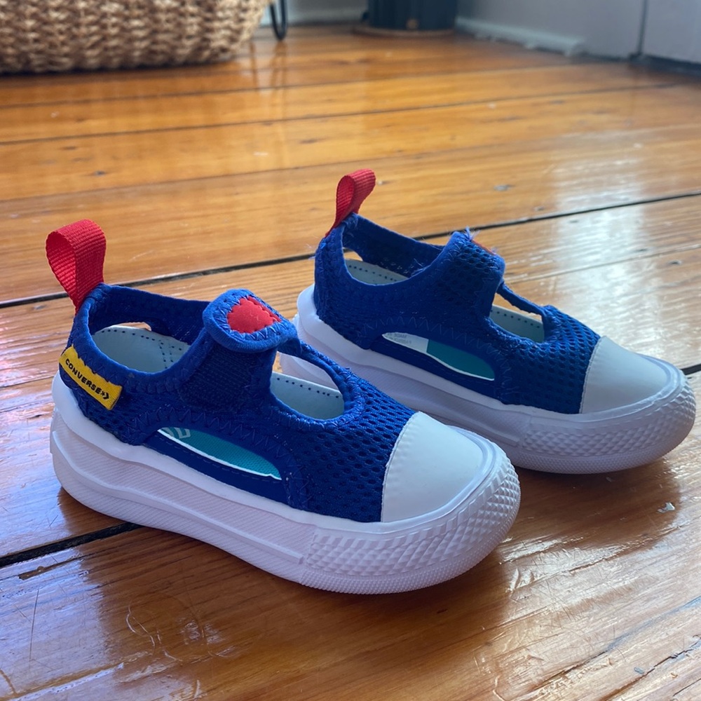 Converse Kids Shoes in Blue and White